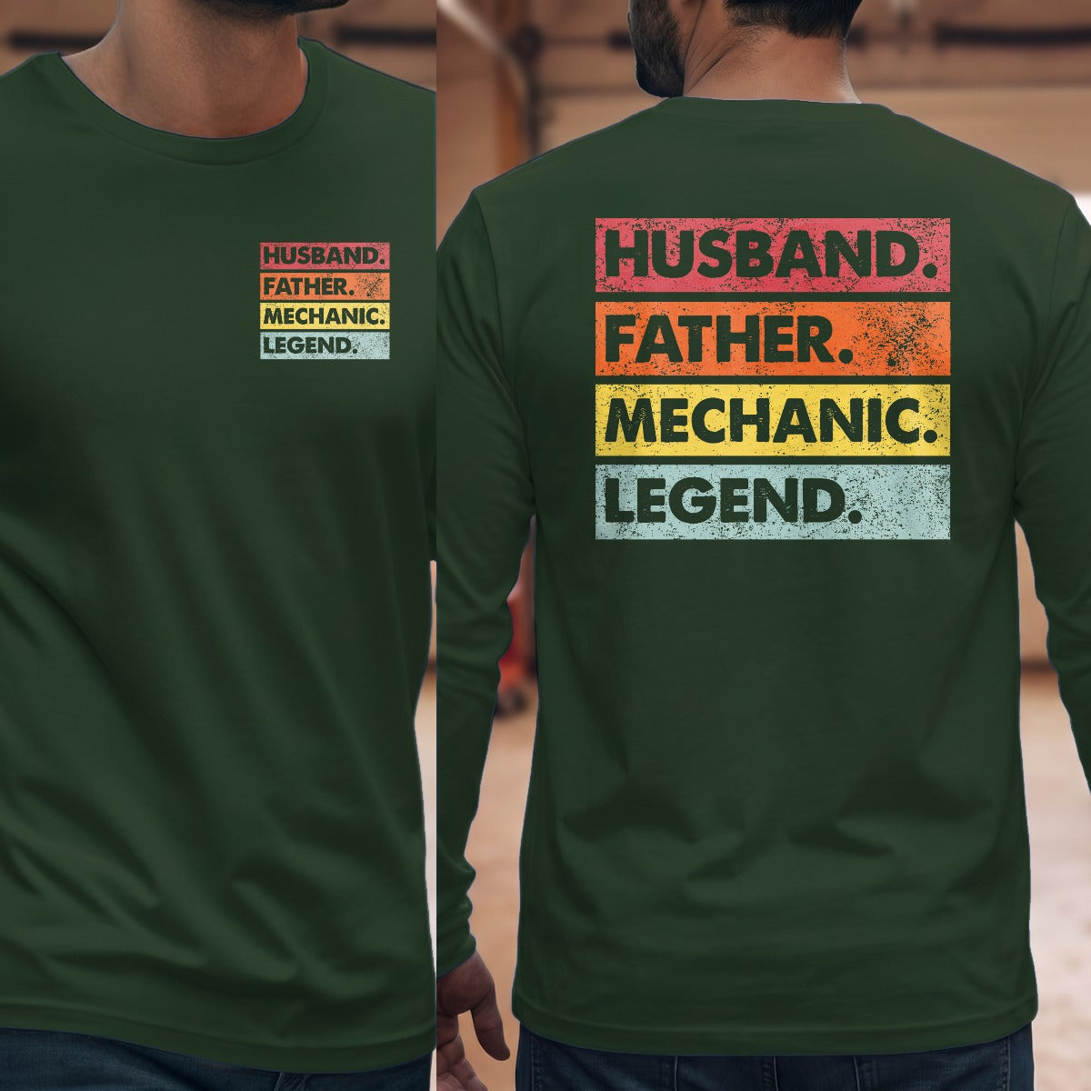 Forest Green | Left Chest + Back