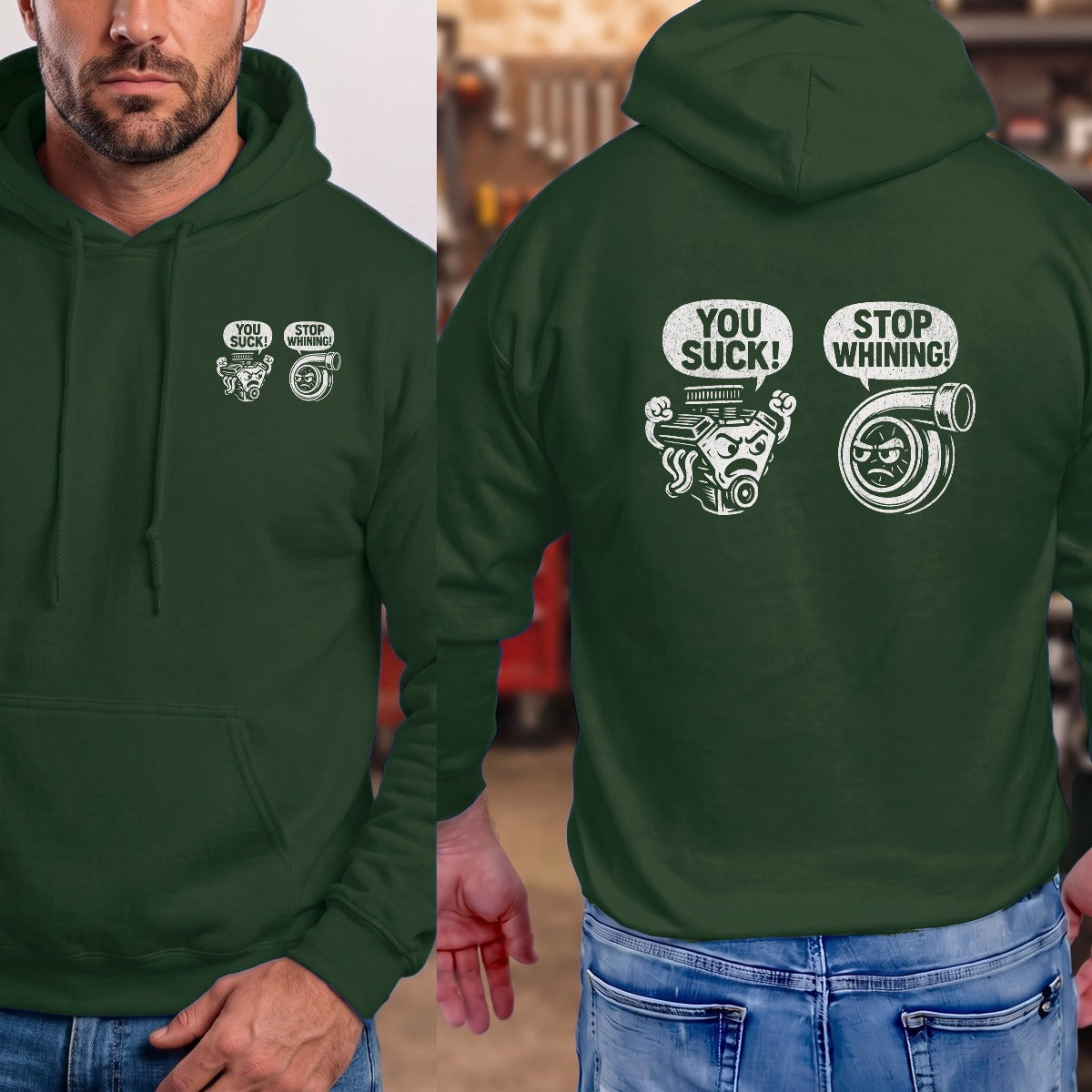 Forest Green | Left Chest + Back