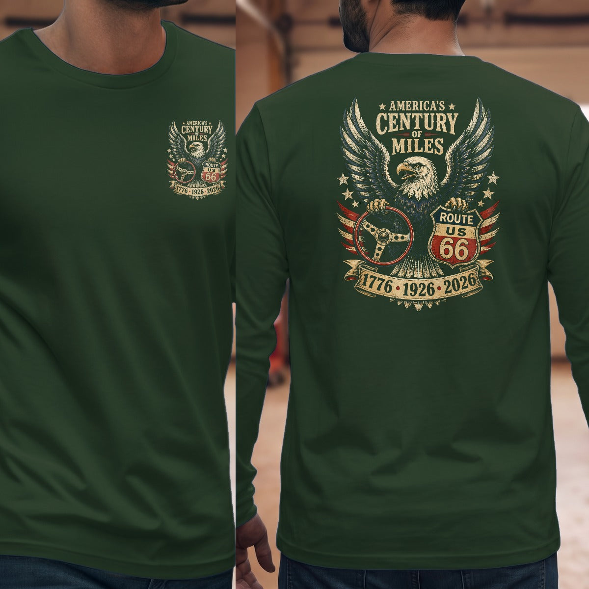 Forest Green | Left Chest + Back