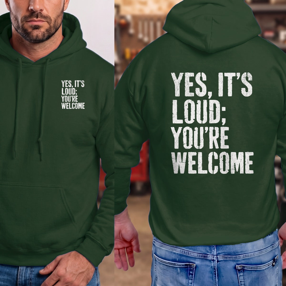 Forest Green | Left Chest + Back