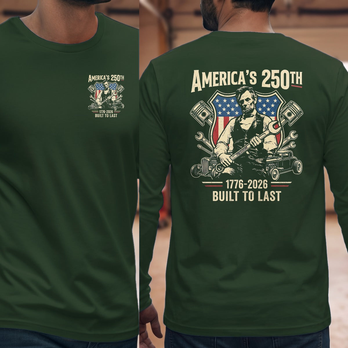 Forest Green | Left Chest + Back