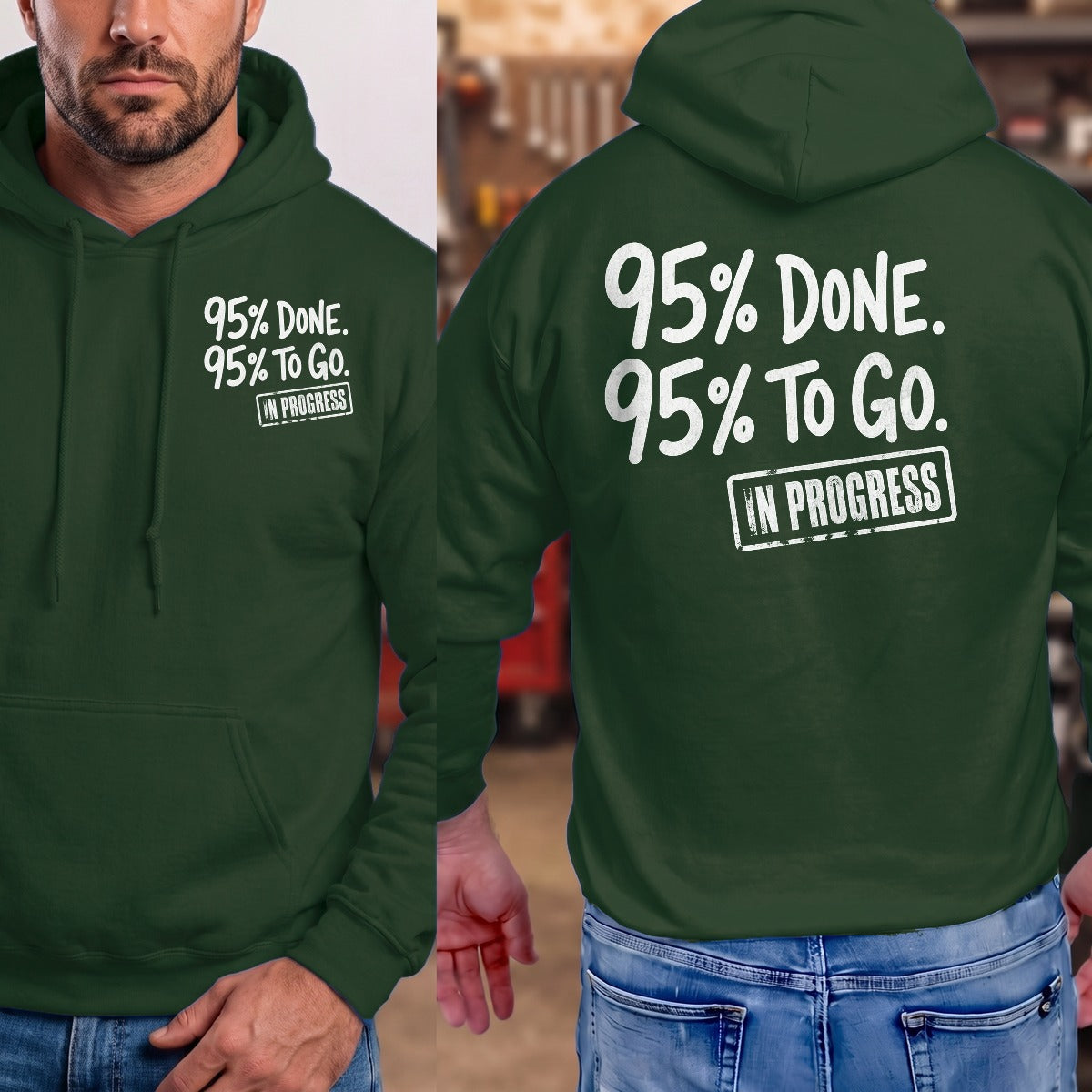 Forest Green | Left Chest + Back