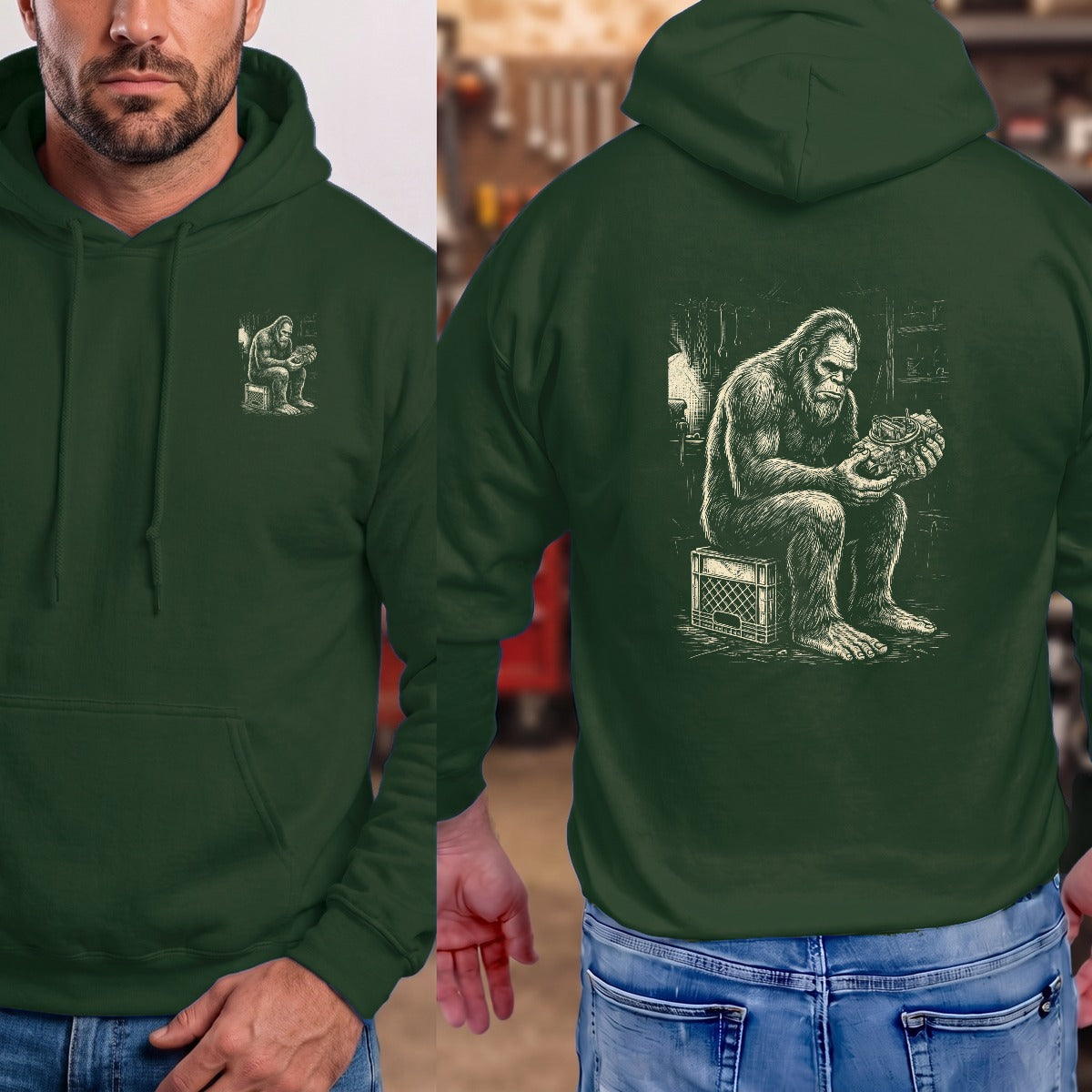 Forest Green | Left Chest + Back