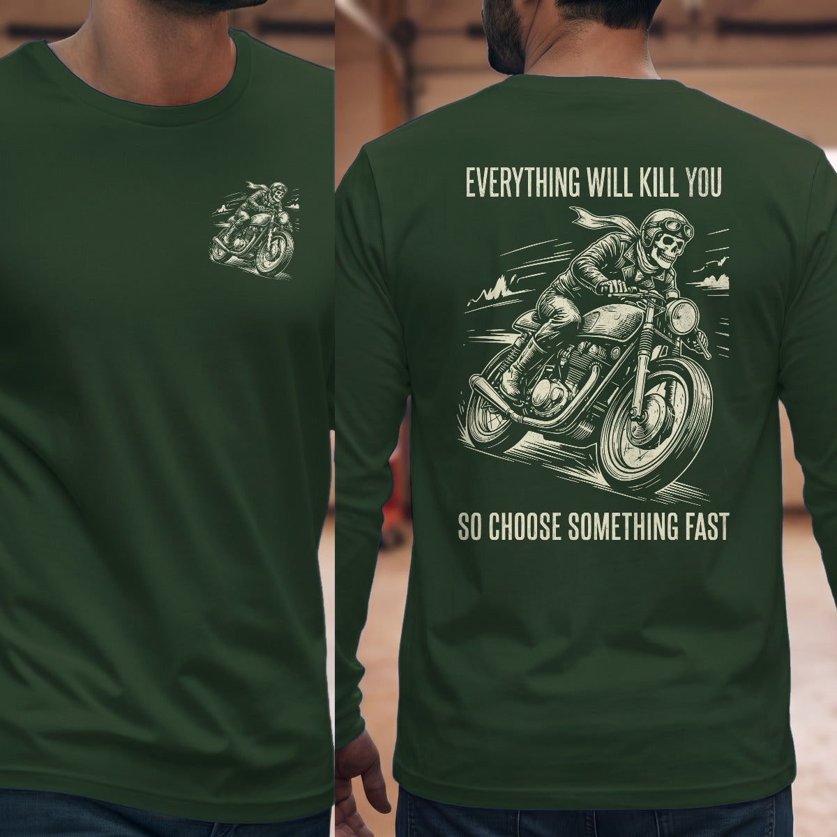 Forest Green | Left Chest + Back