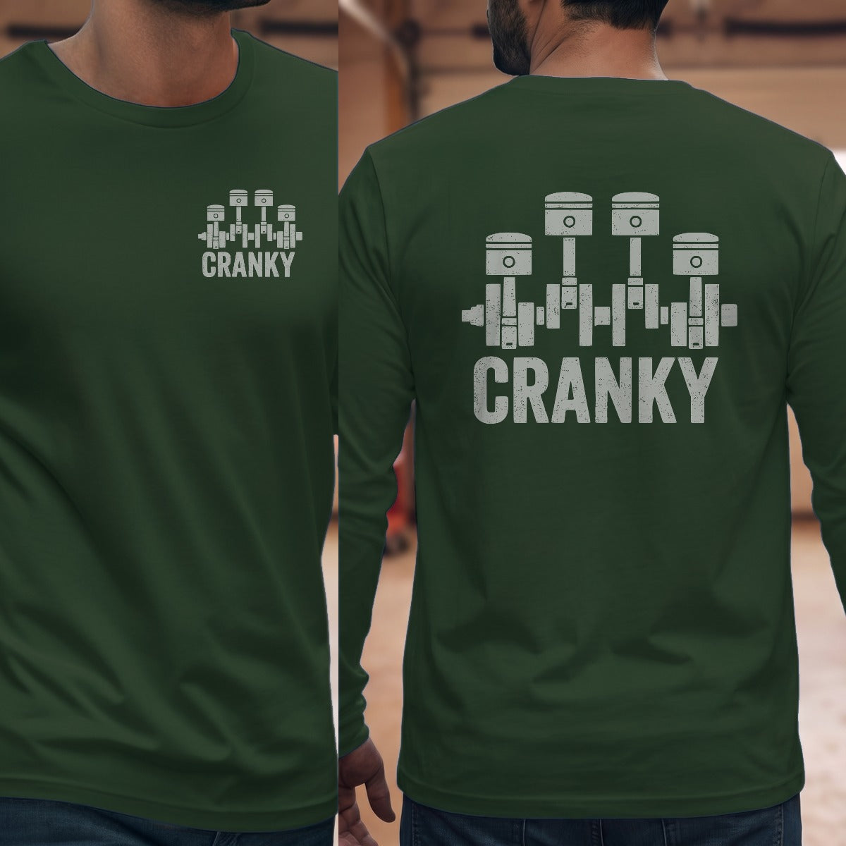 Forest Green | Left Chest + Back