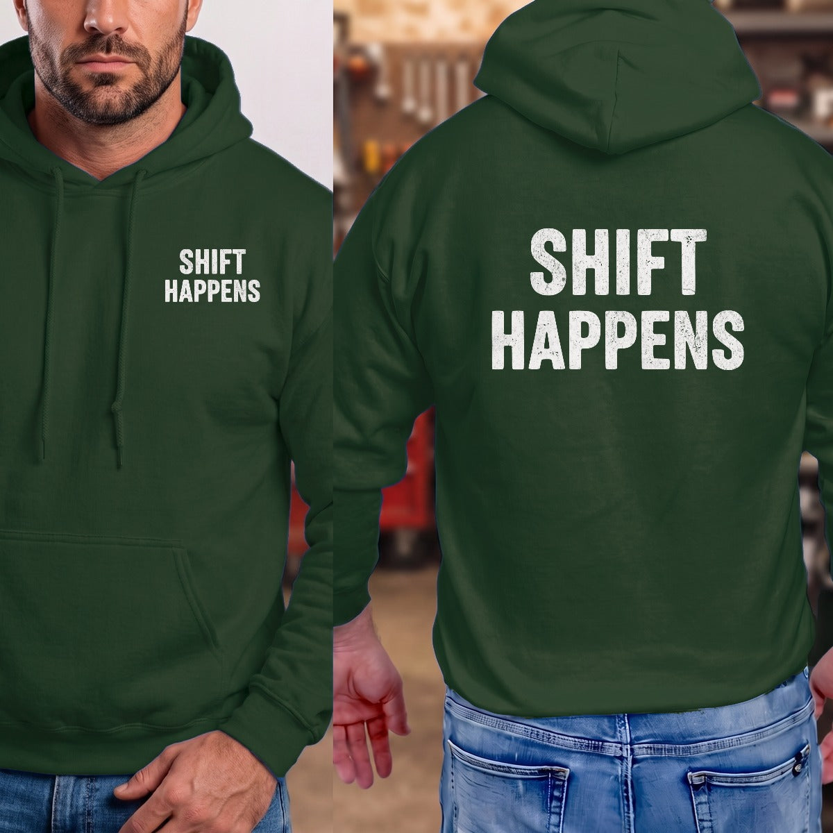 Forest Green | Left Chest + Back