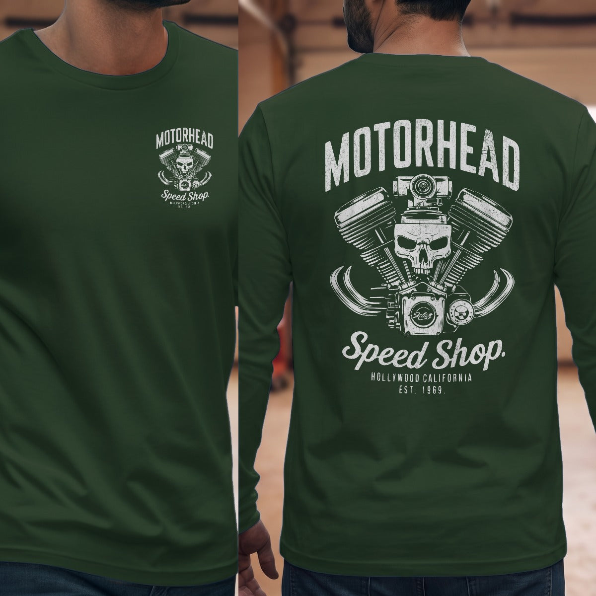 Forest Green | Left Chest + Back