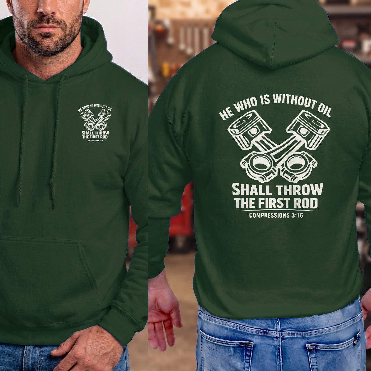 Forest Green | Left Chest + Back