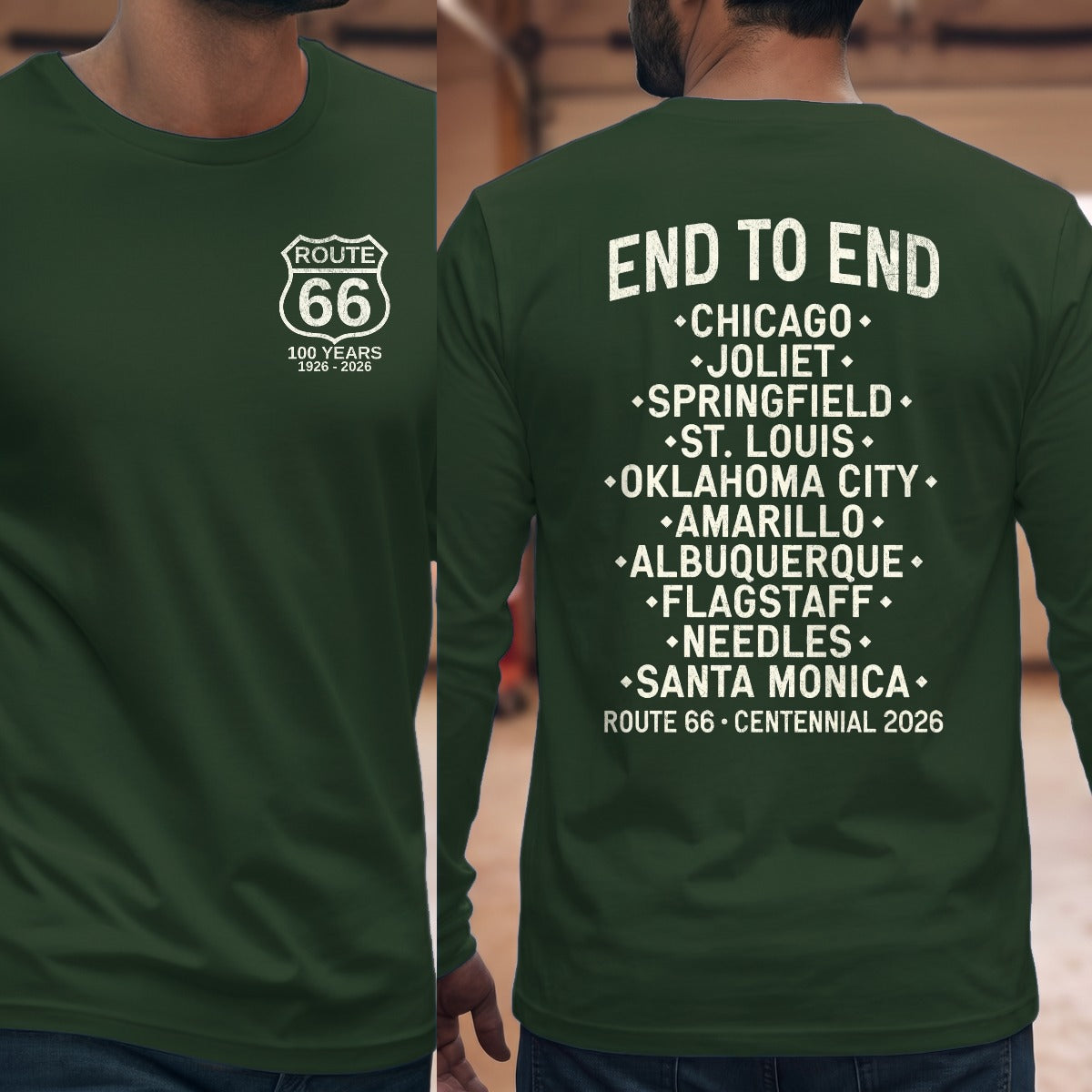 Forest Green | Left Chest + Back