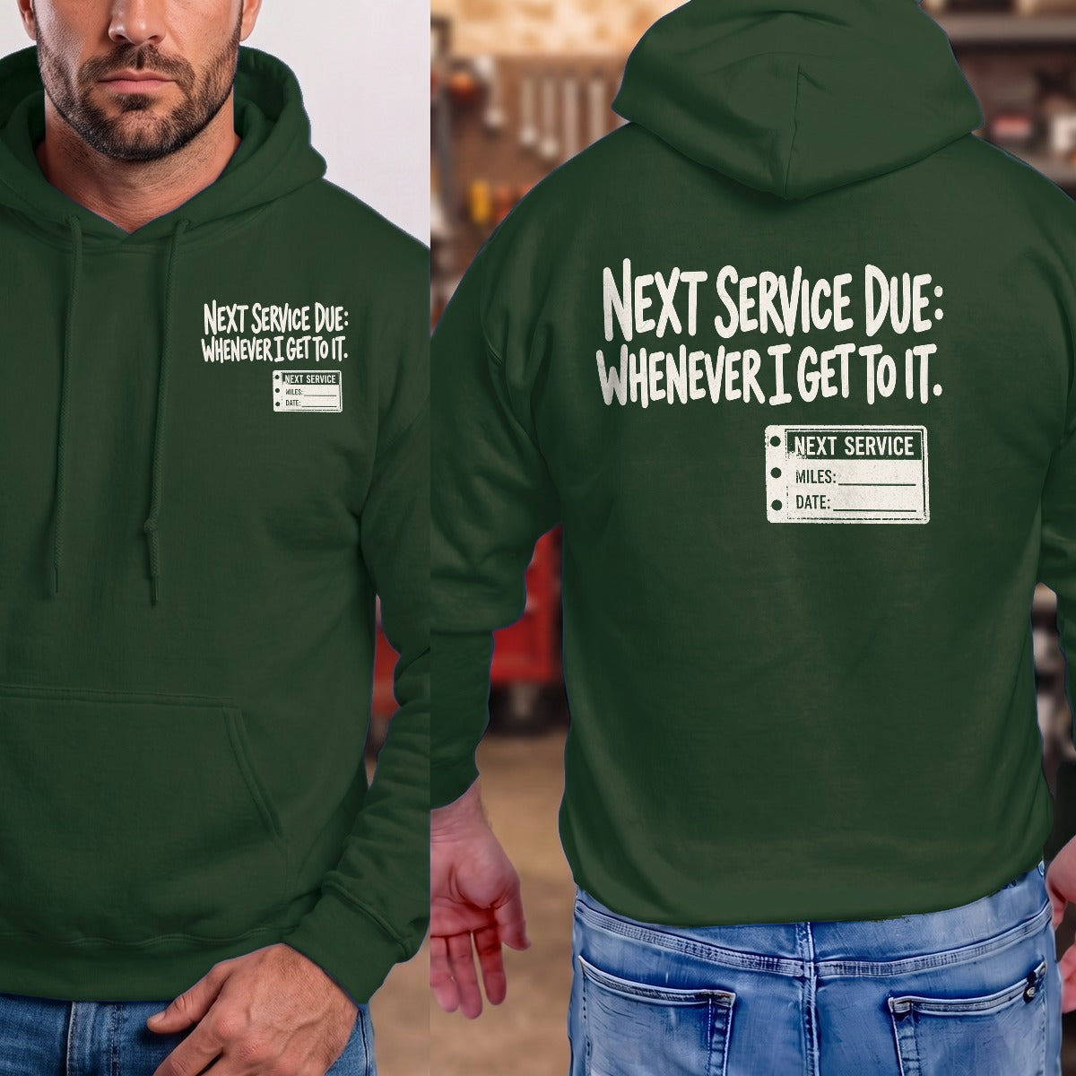 Forest Green | Left Chest + Back