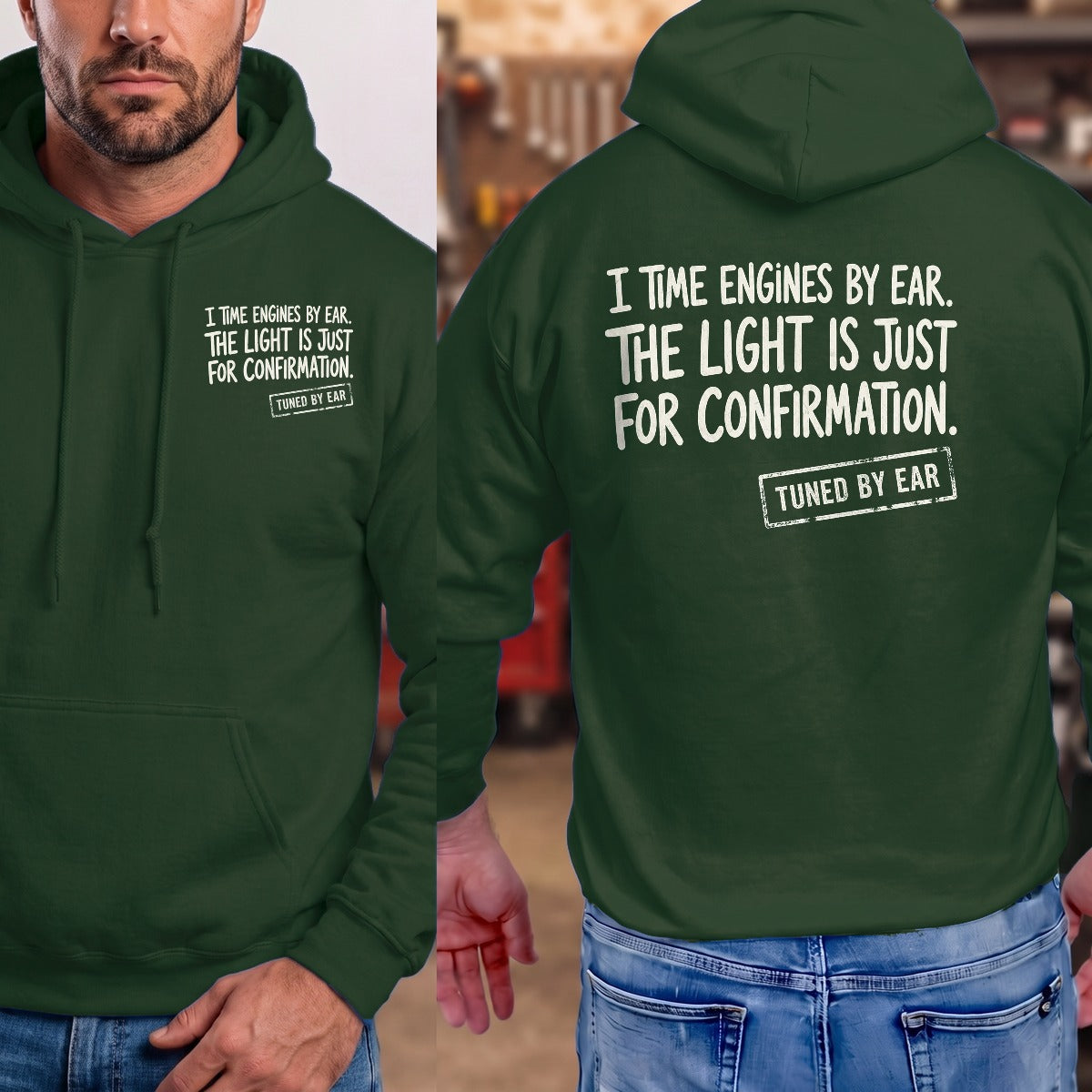 Forest Green | Left Chest + Back