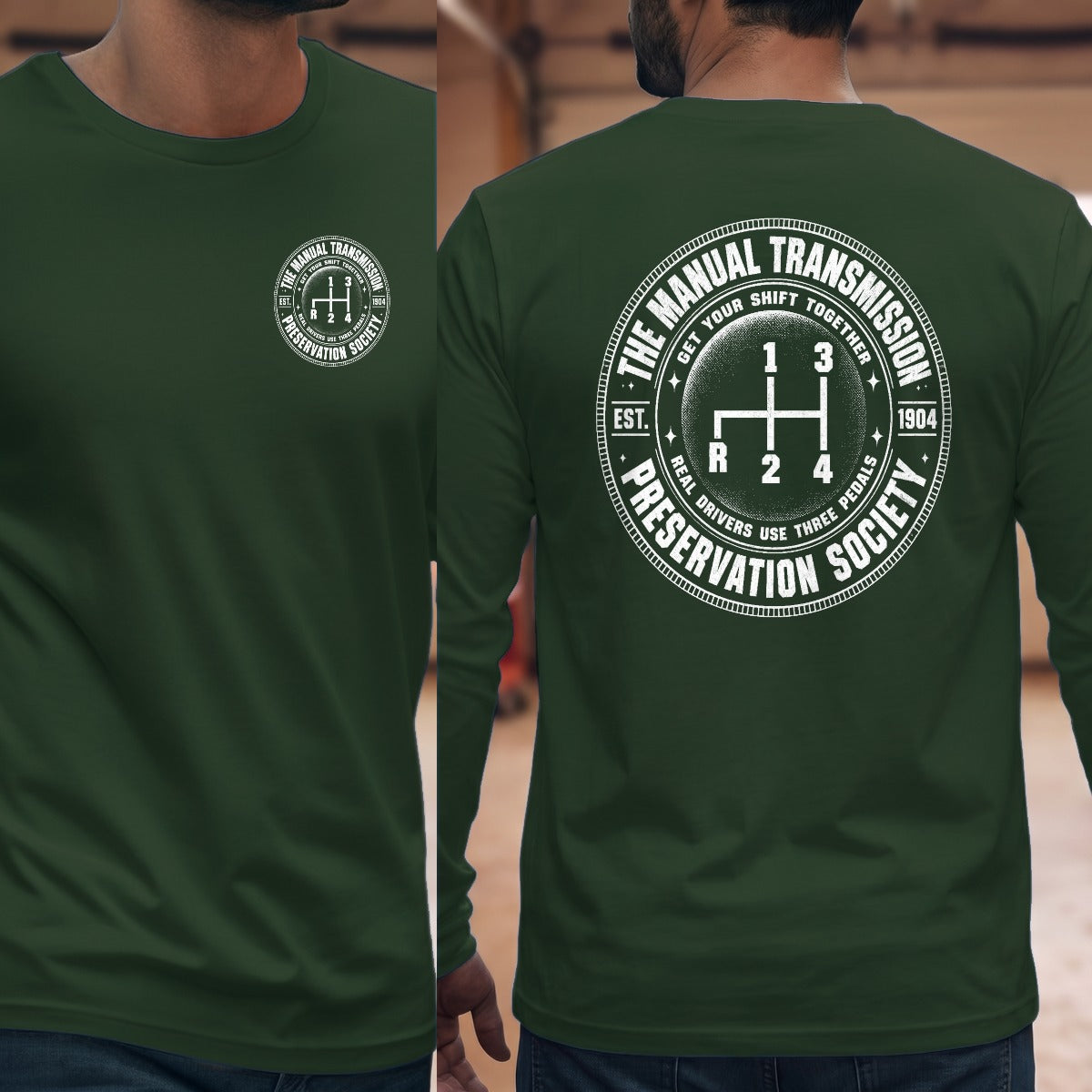 Forest Green | Left Chest + Back