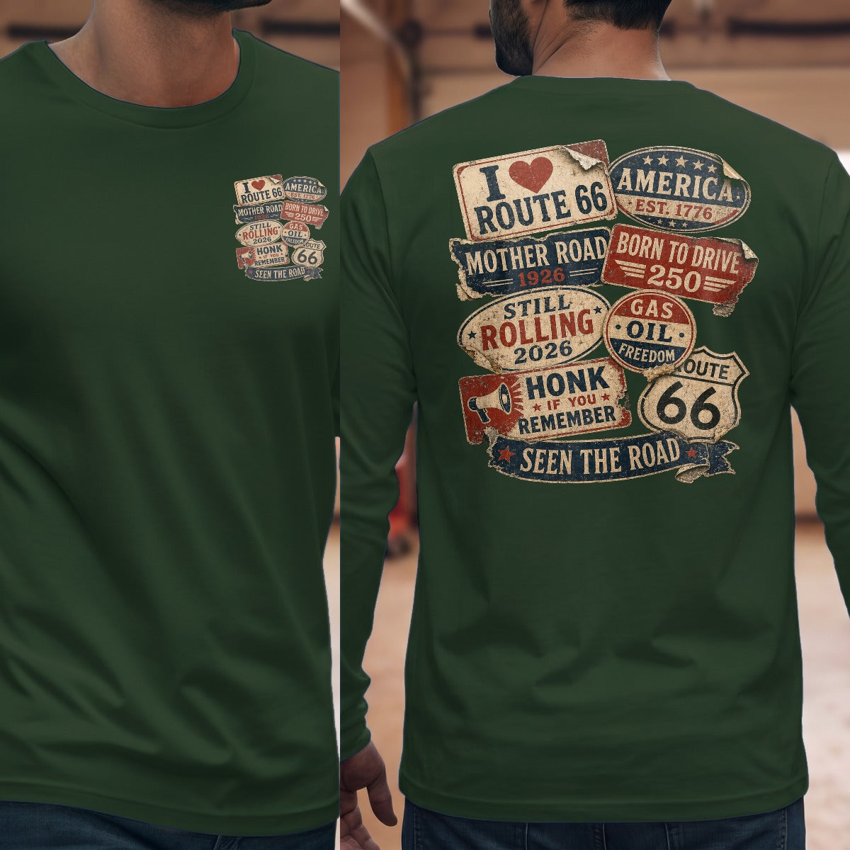 Forest Green | Front & Back