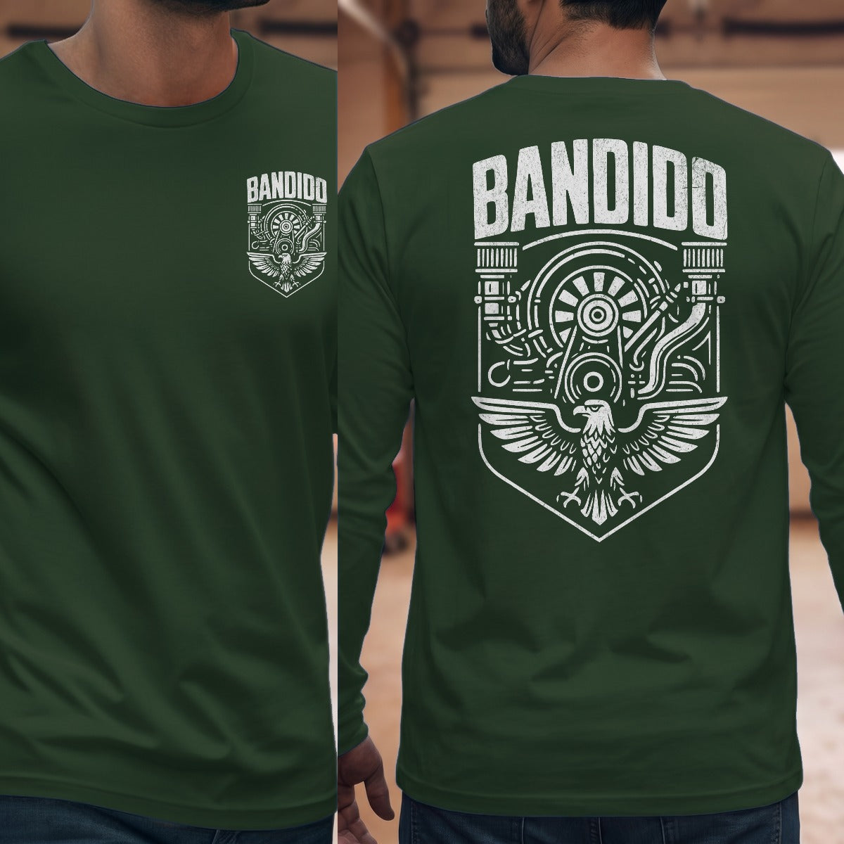 Forest Green | Left Chest + Back