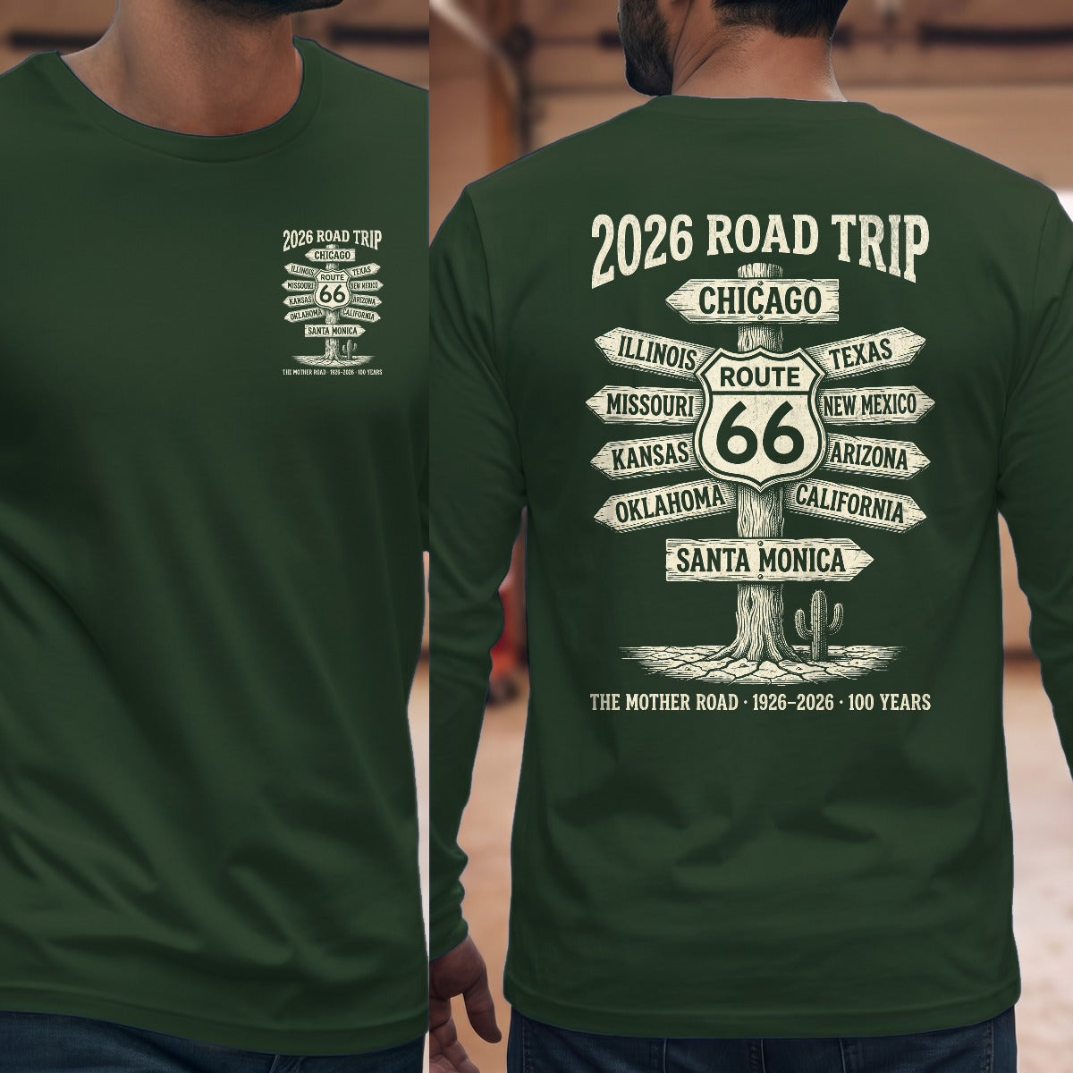 Forest Green | Left Chest + Back