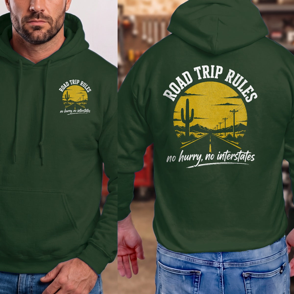 Forest Green | Front & Back