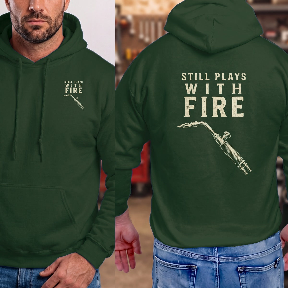 Forest Green | Left Chest + Back