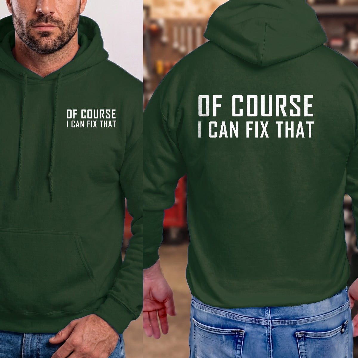 Forest Green | Left Chest + Back