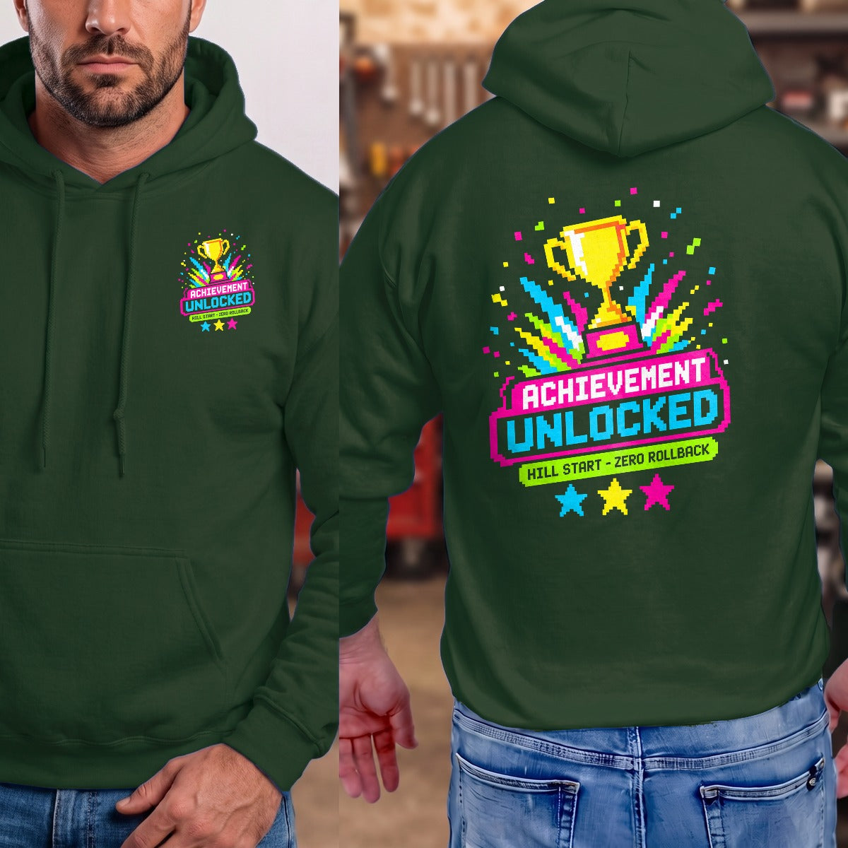 Forest Green | Left Chest + Back