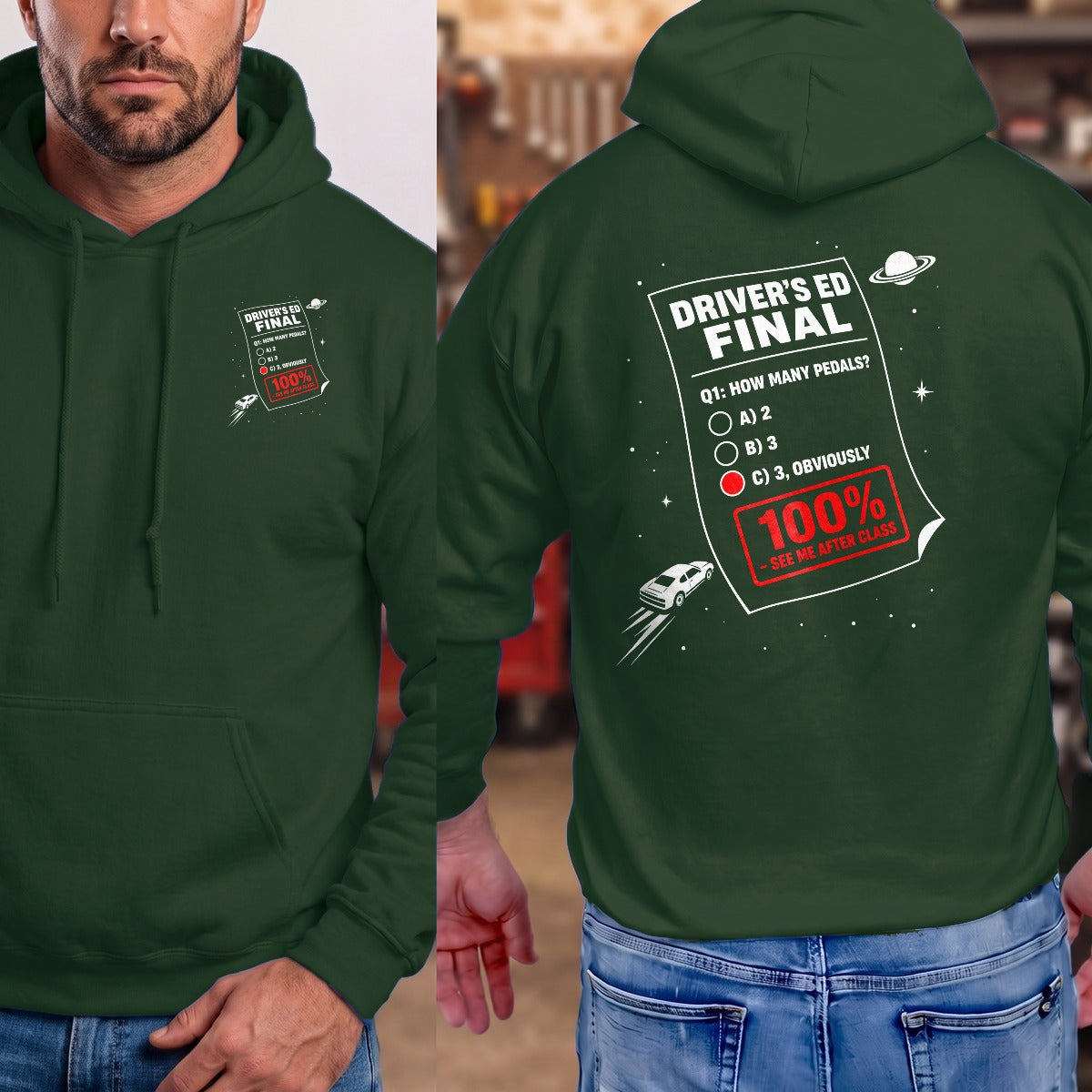 Forest Green | Left Chest + Back
