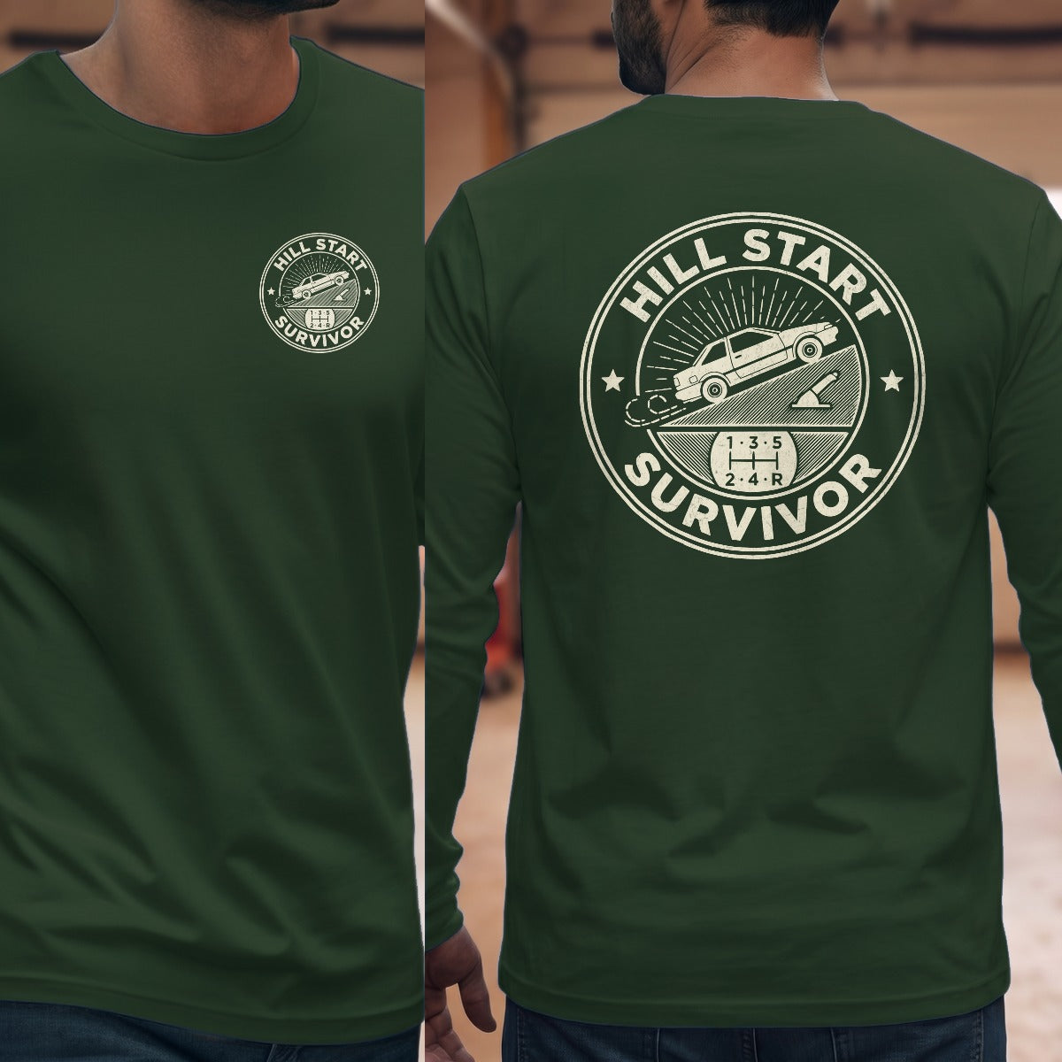 Forest Green | Left Chest + Back