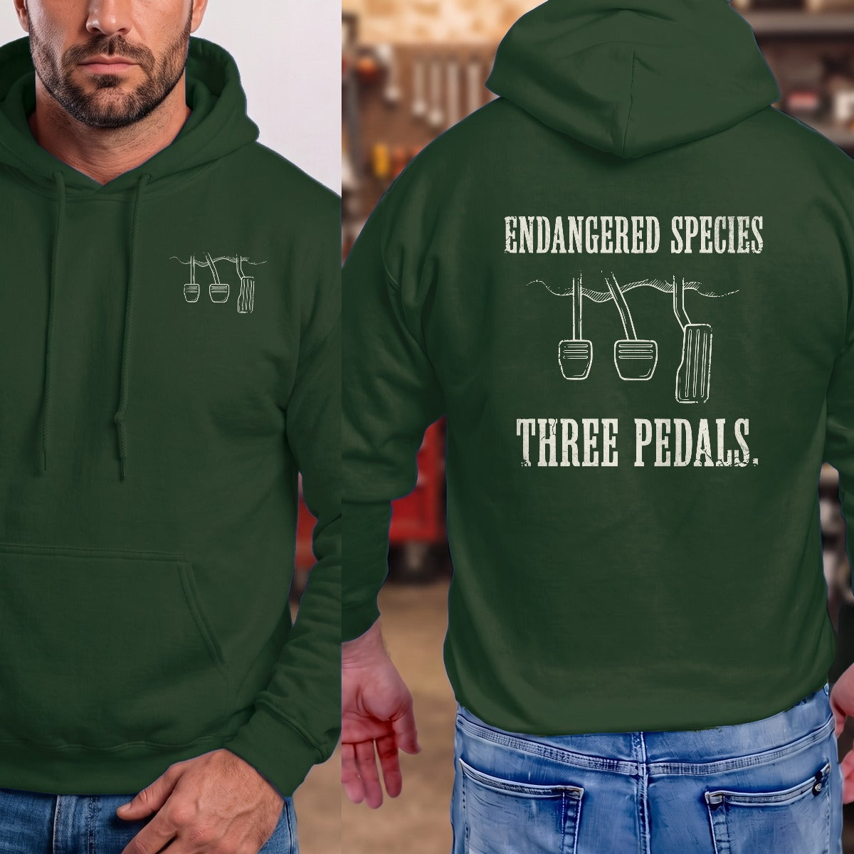 Forest Green | Left Chest + Back