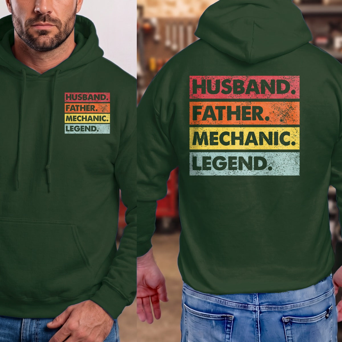 Forest Green | Front & Back