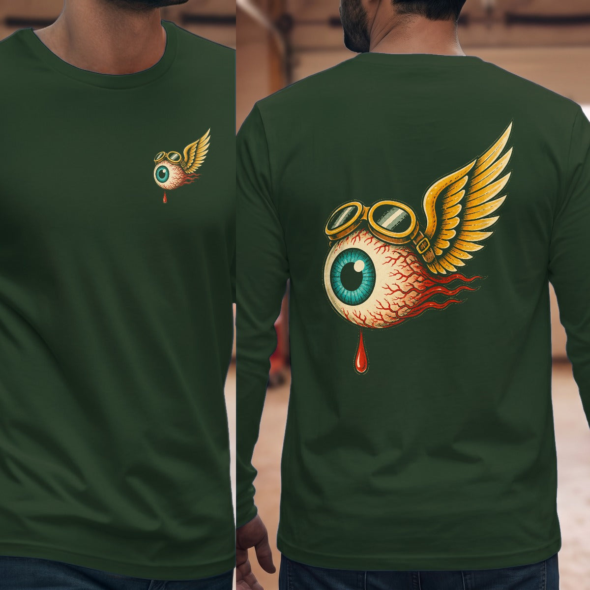Forest Green | Left Chest + Back