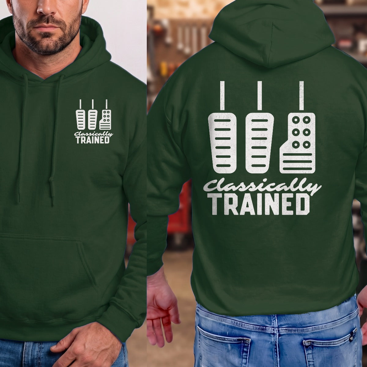 Forest Green | Left Chest + Back