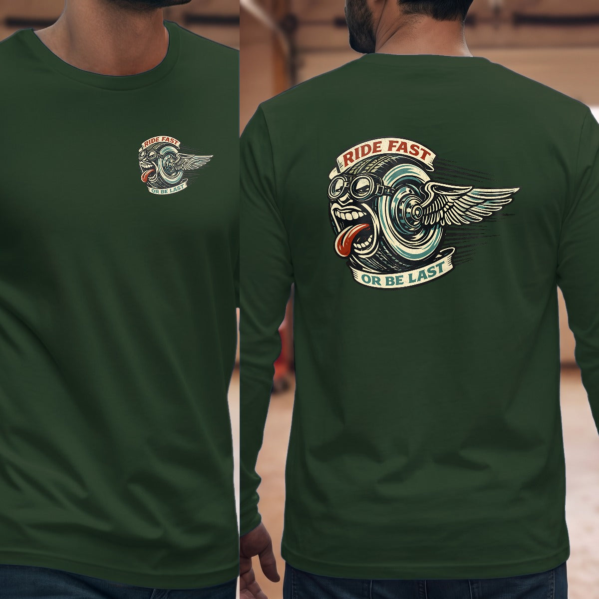 Forest Green | Left Chest + Back