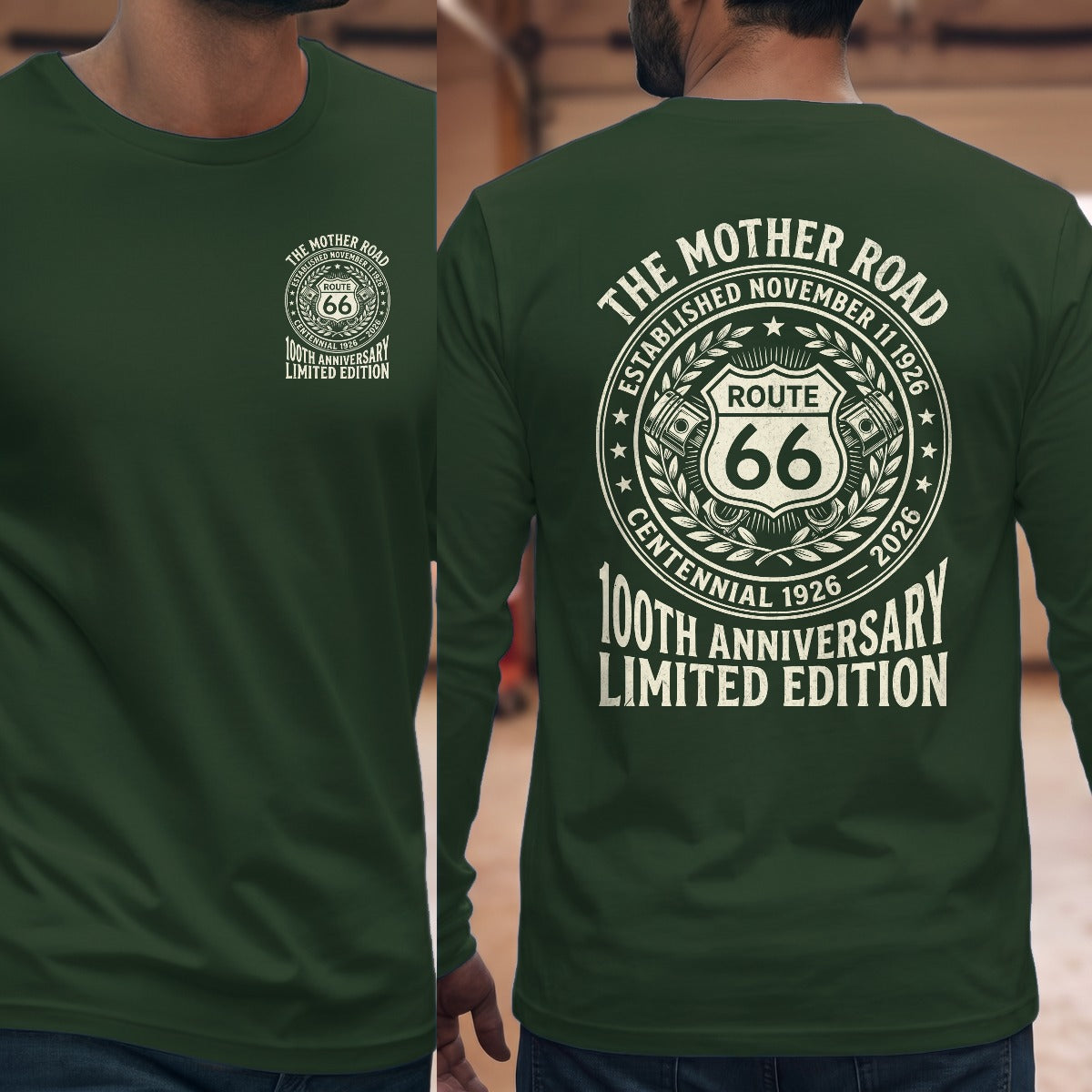 Forest Green | Left Chest + Back