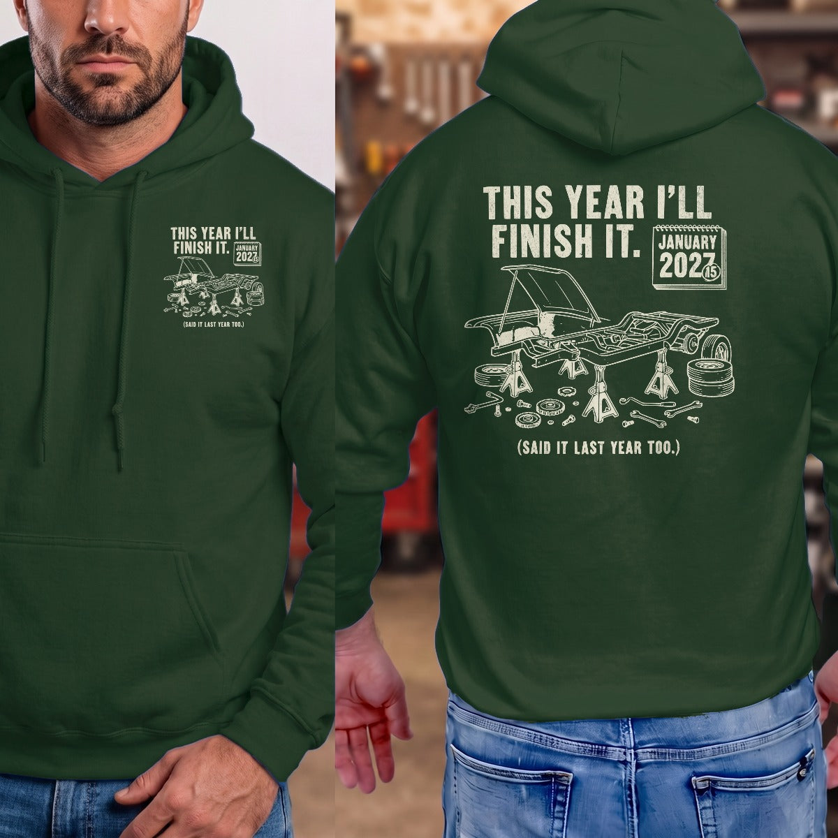 Forest Green | Front & Back