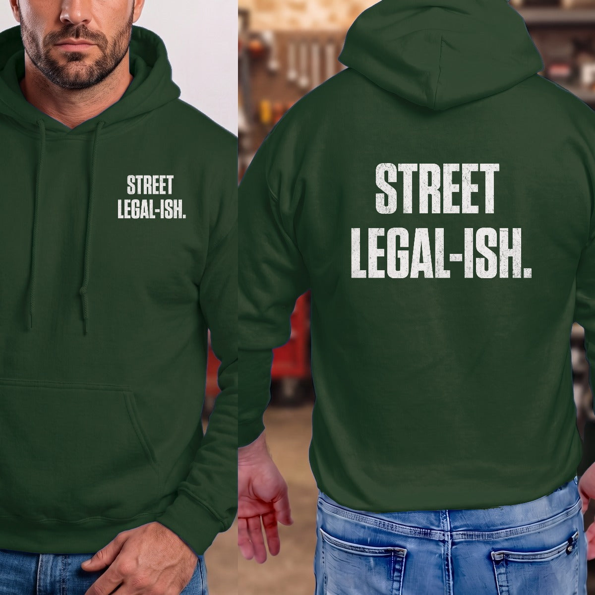 Forest Green | Left Chest + Back