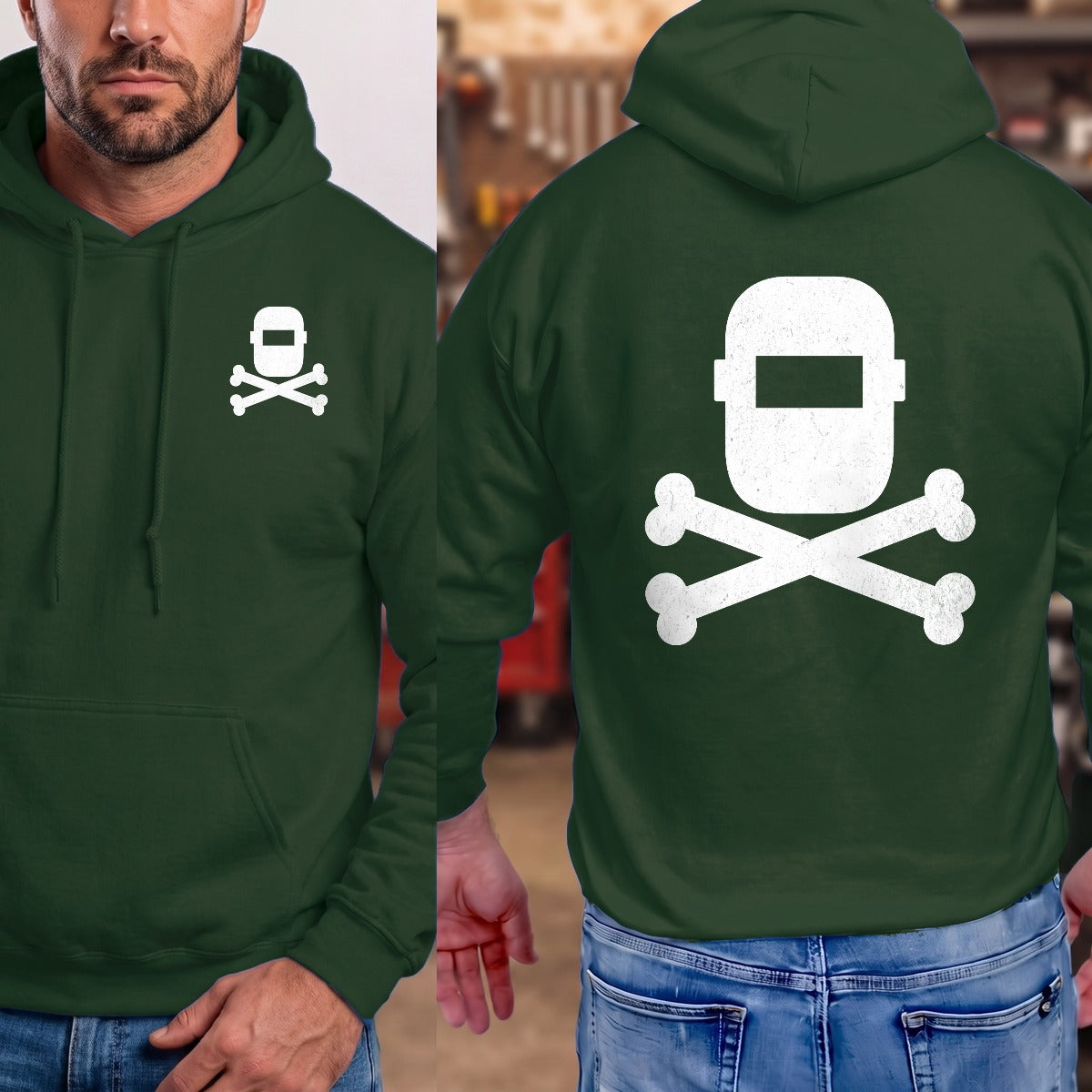 Forest Green | Left Chest + Back (refreshed)