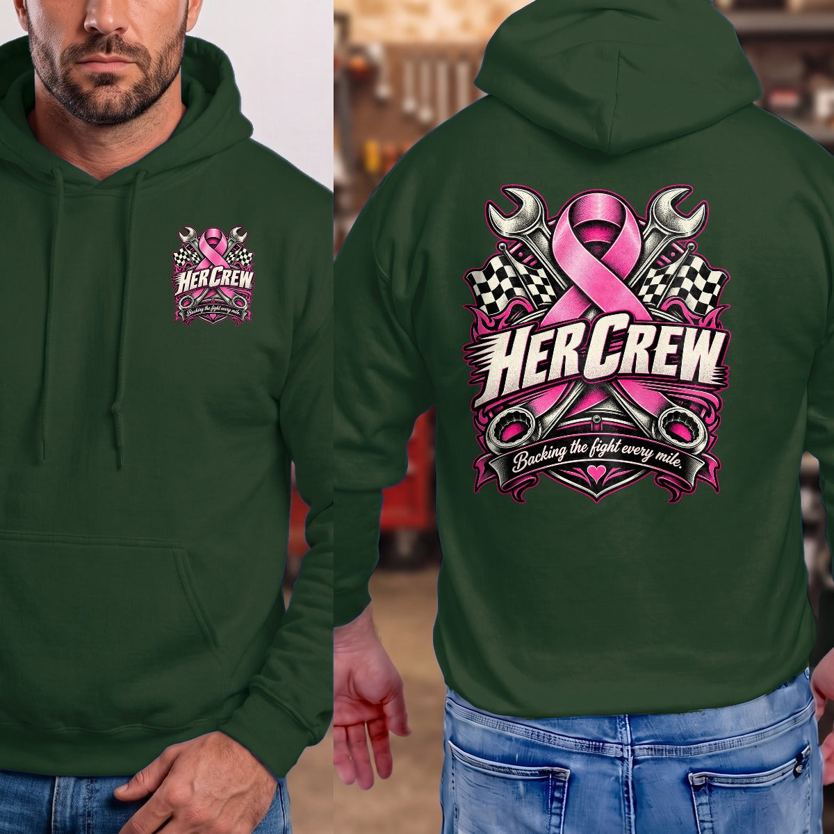 Forest Green | Left Chest + Back (refreshed)