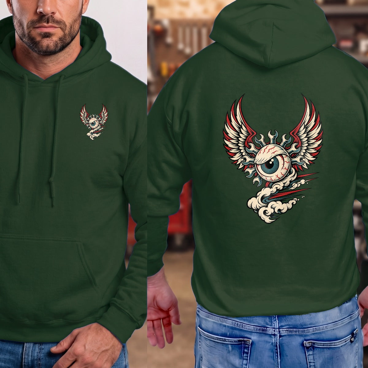 Forest Green | Left Chest + Back (refreshed)