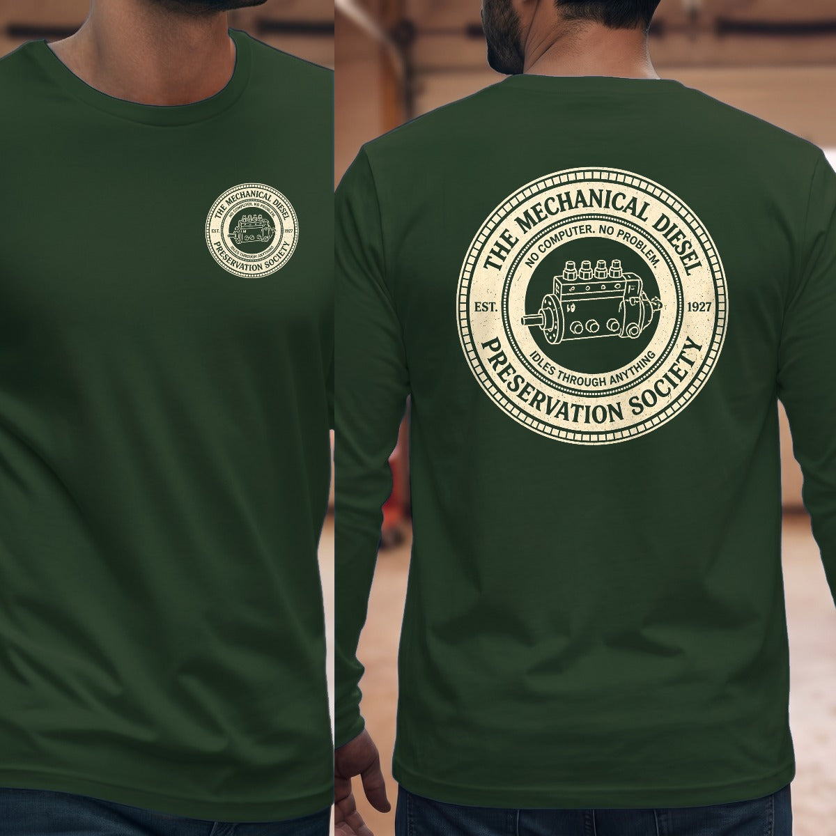 Forest Green | Left Chest + Back (refreshed)