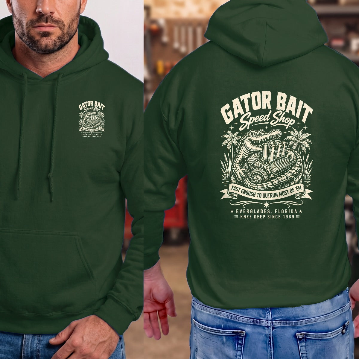 Forest Green | Left Chest + Back (refreshed)
