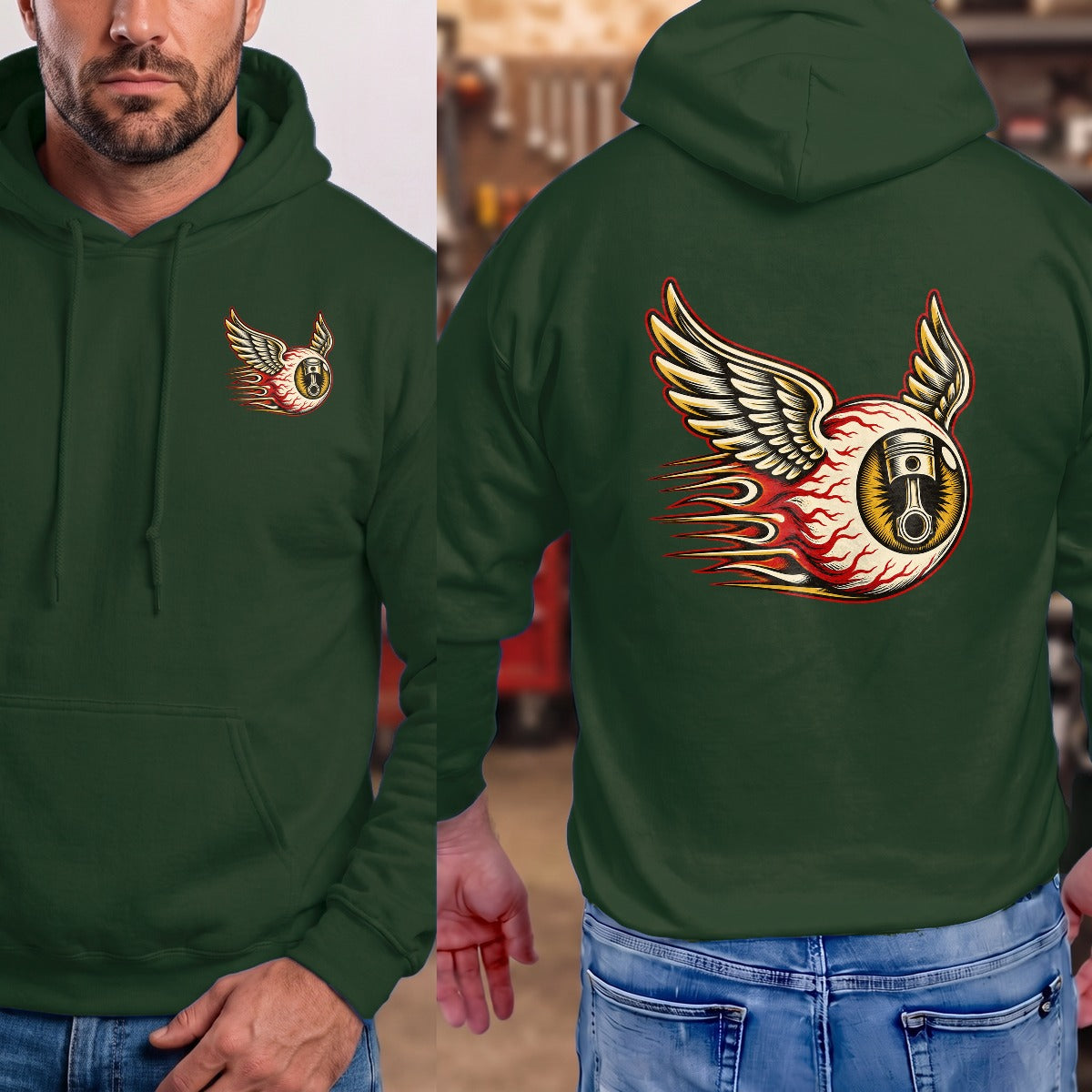Forest Green | Left Chest + Back (refreshed)