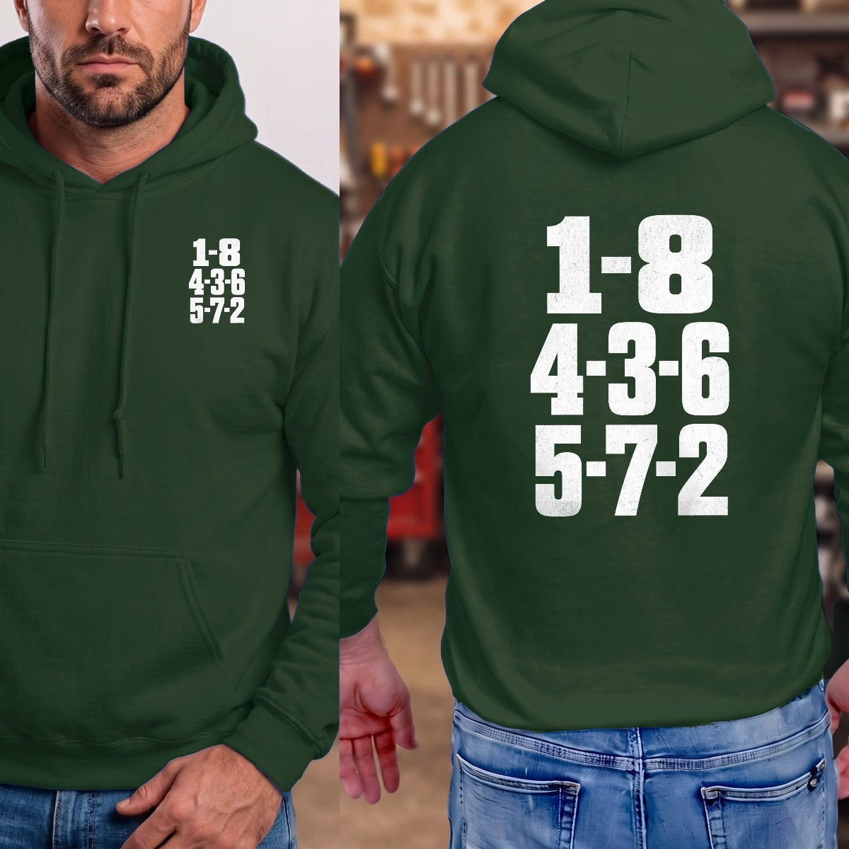 Forest Green | Left Chest + Back (refreshed)