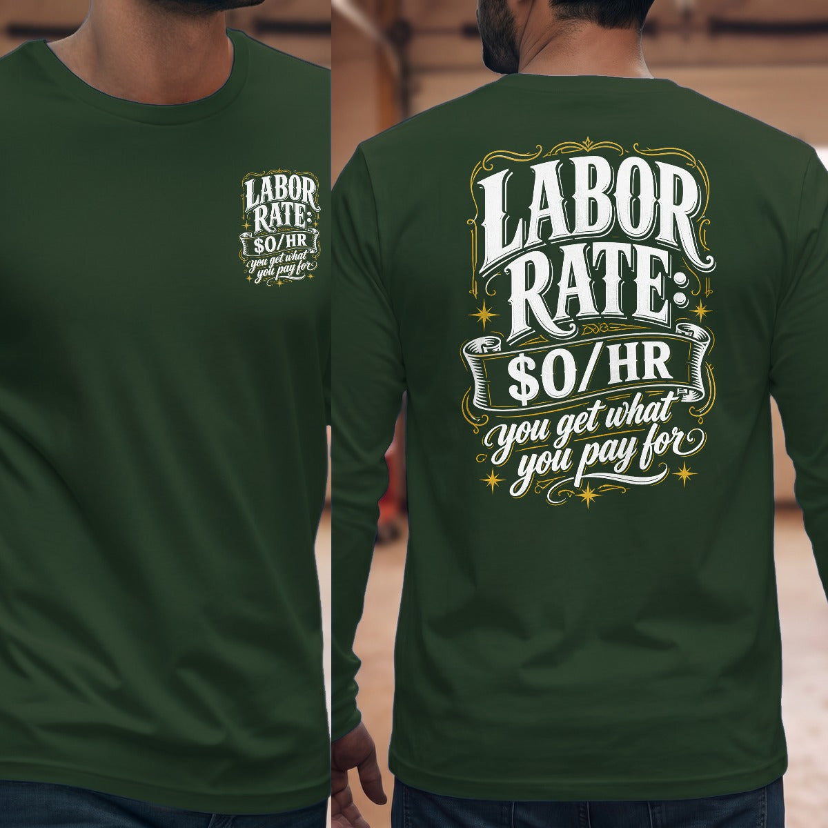 Forest Green | Left Chest + Back (refreshed)