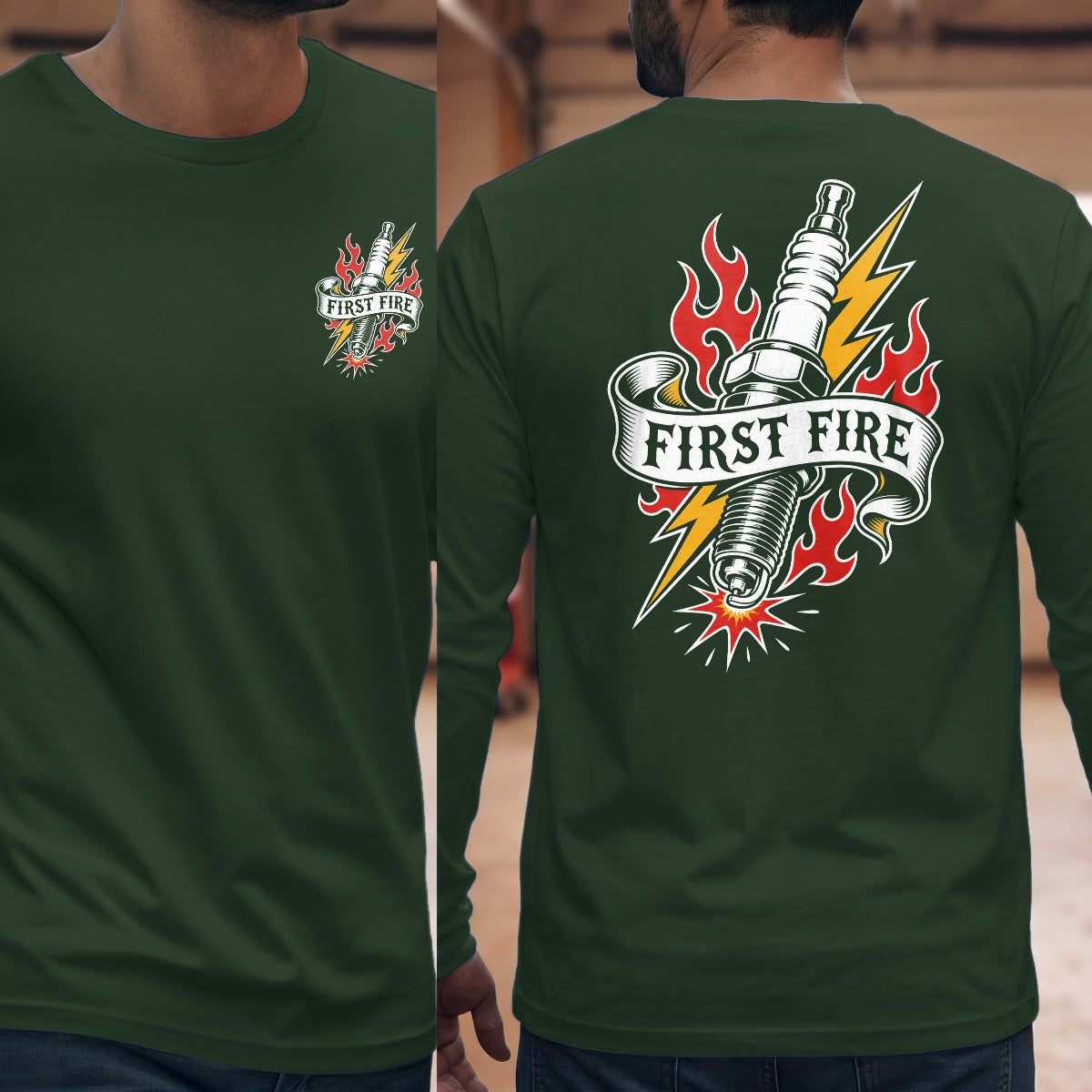 Forest Green | Left Chest + Back (refreshed)