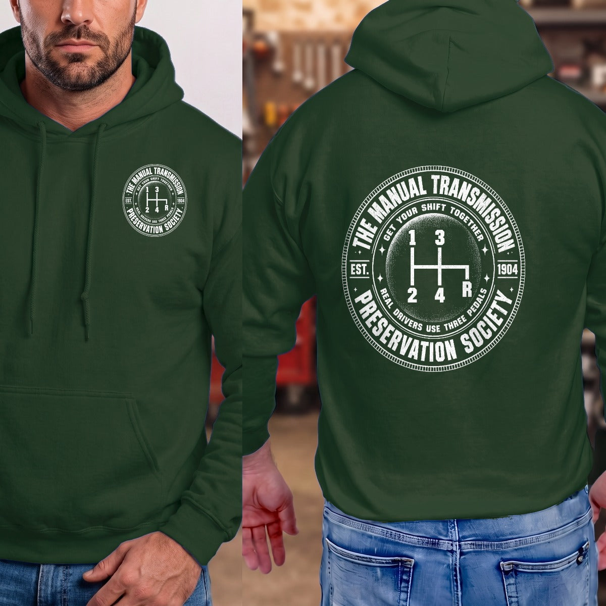 Forest Green | Left Chest + Back (refreshed)