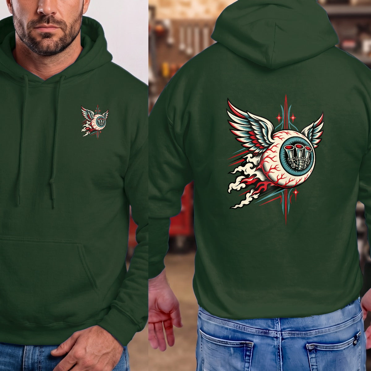 Forest Green | Left Chest + Back (refreshed)