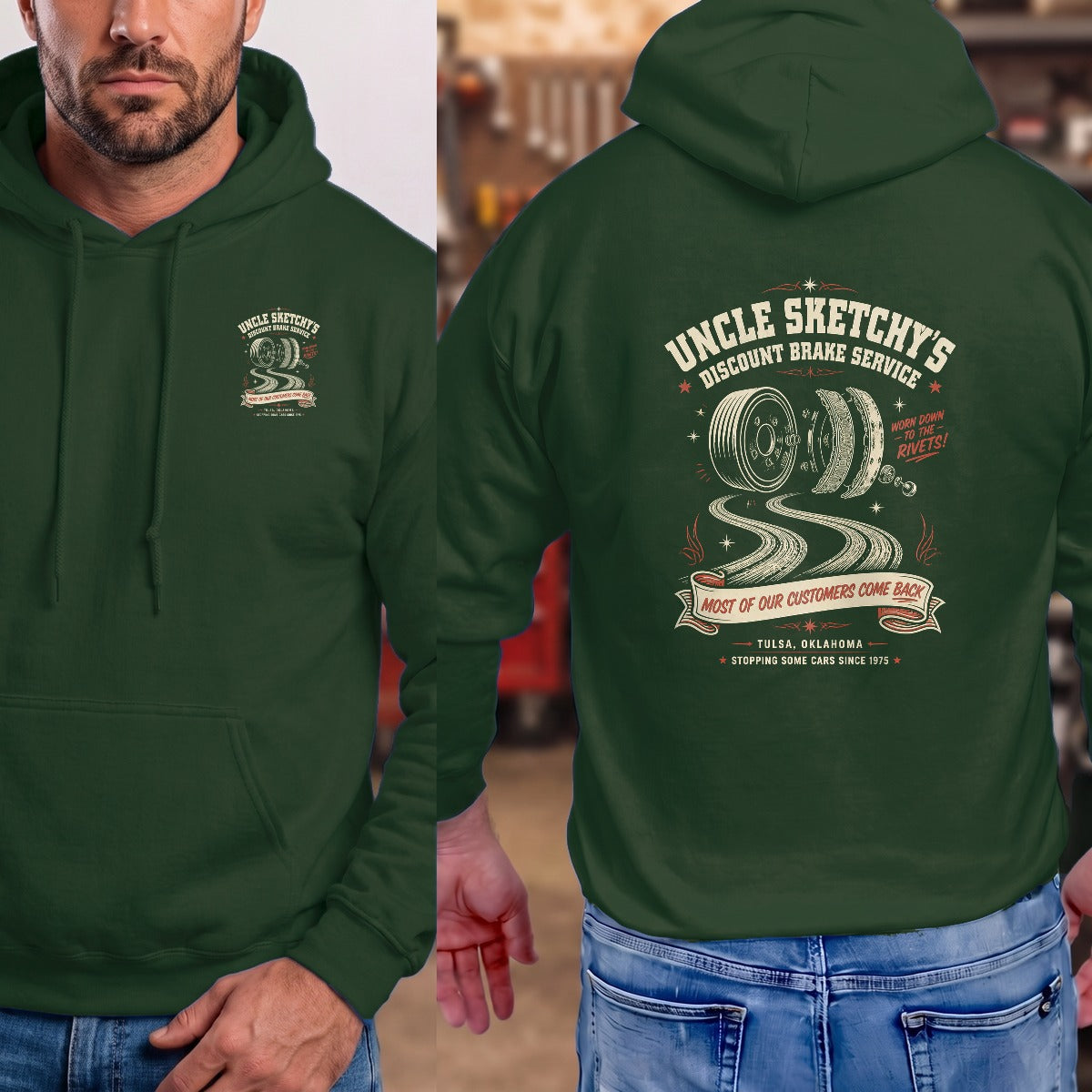 Forest Green | Left Chest + Back (refreshed)