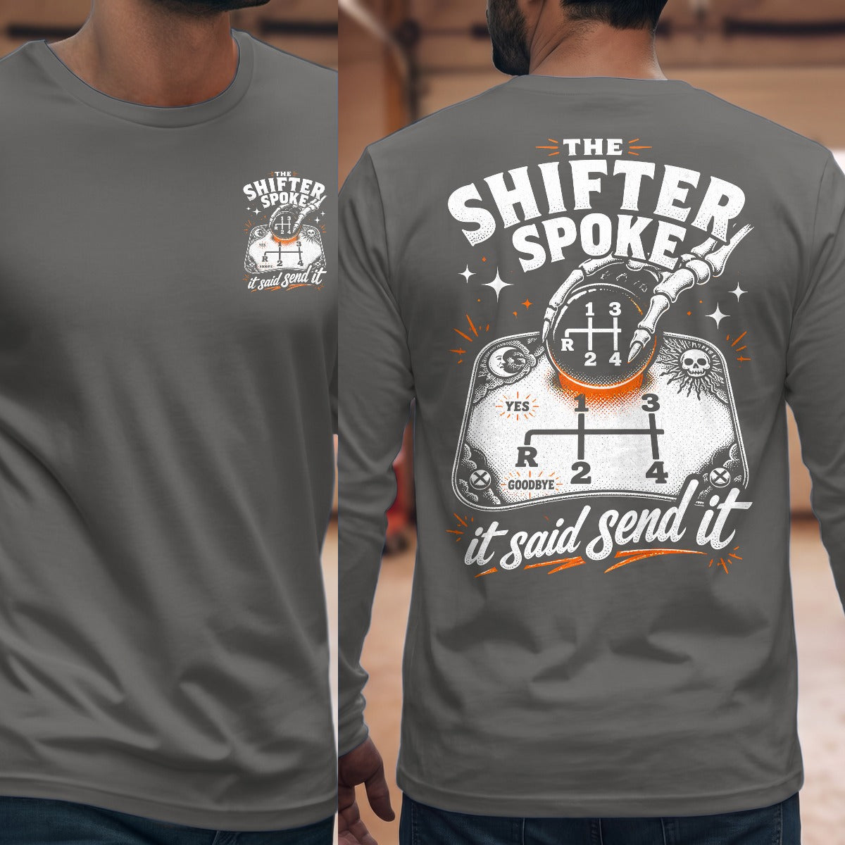 Graphite Heather | Front & Back