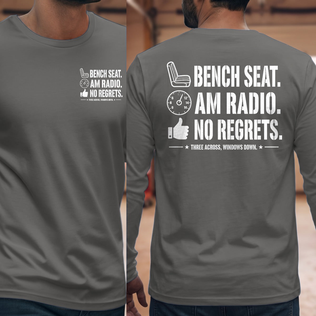 Graphite Heather | Front & Back