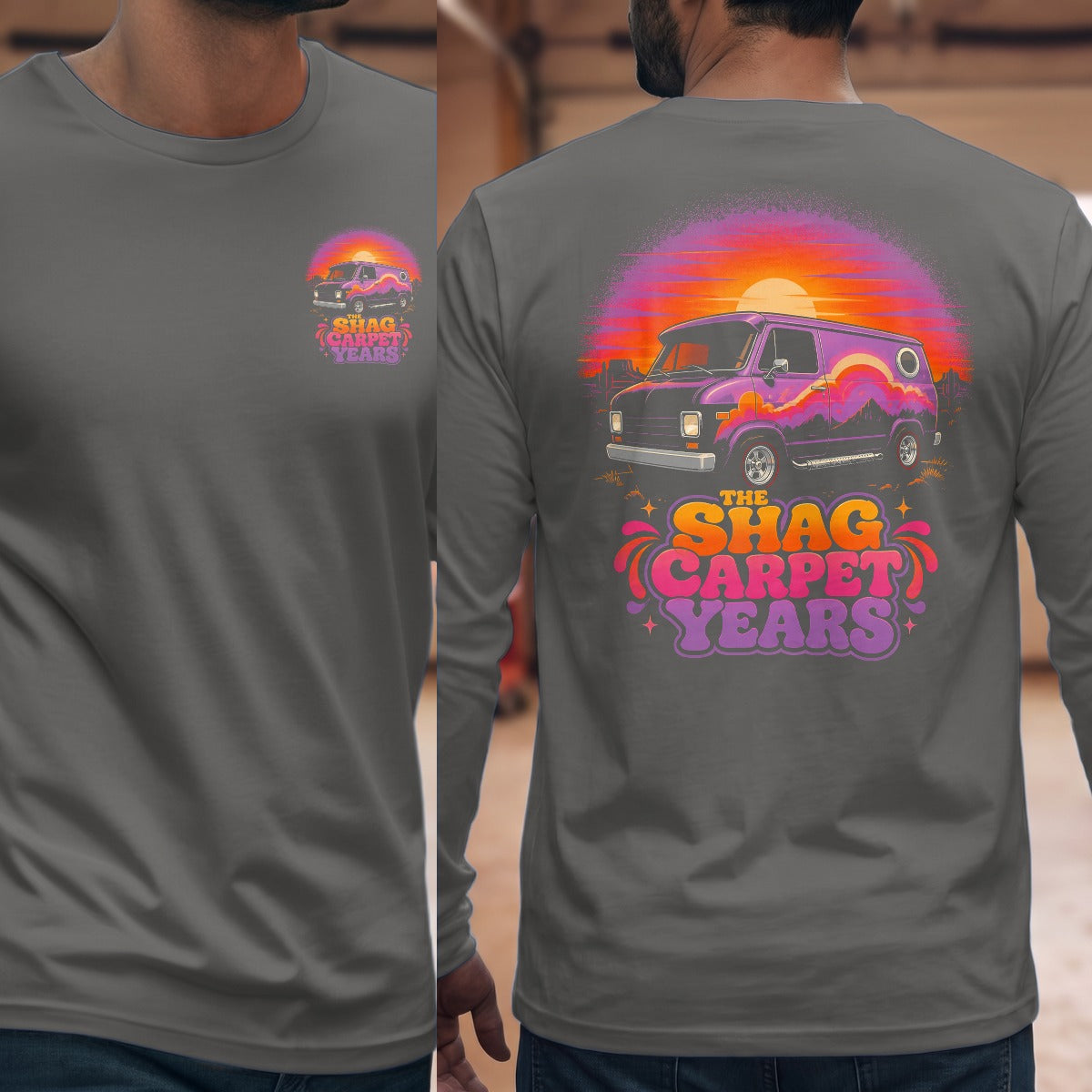 Graphite Heather | Front & Back