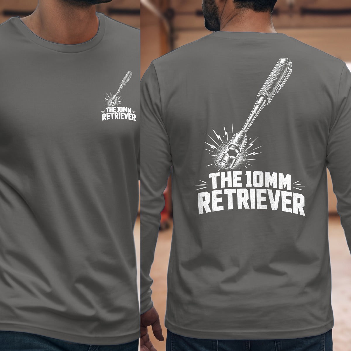Graphite Heather | Front & Back