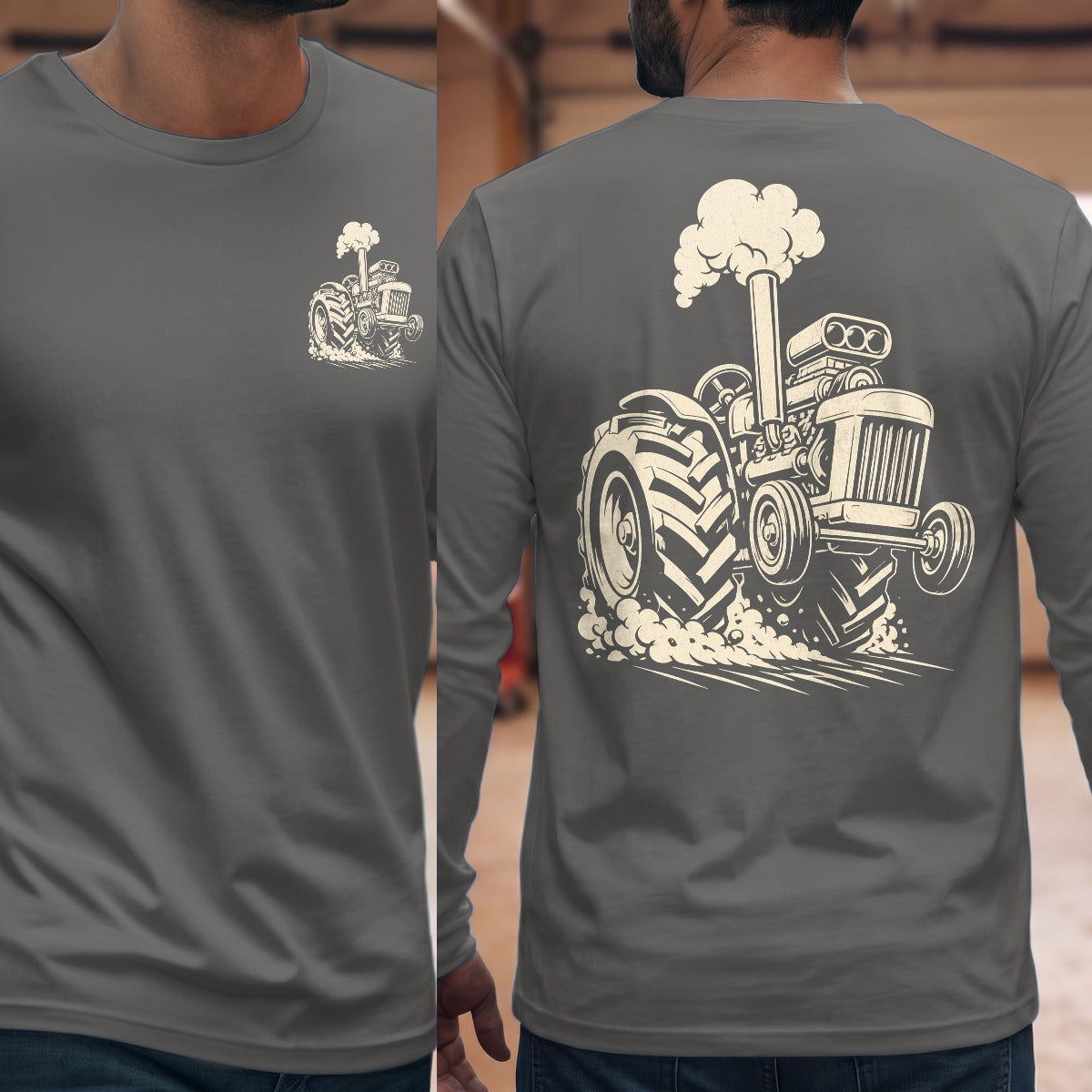 Graphite Heather | Front & Back